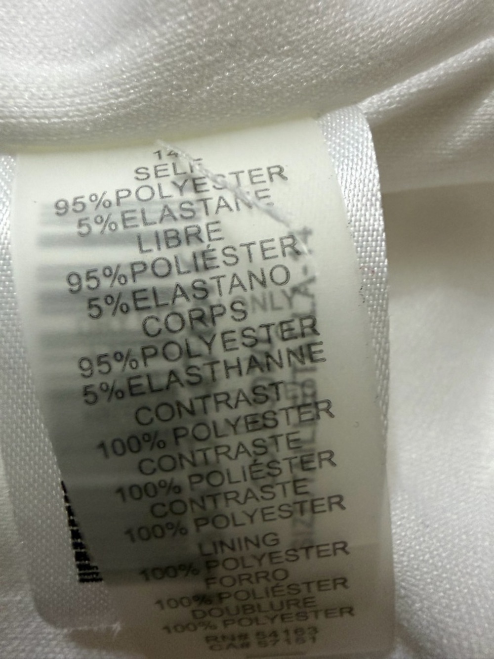 Guess White Halter Mini Dress with Textured Ruffle Hem - Picture 11 of 11